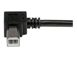 Startech 1M USB2.0 A To USB2.0 B Cable, M/M, Right Angle, Ltw USBAB1MR