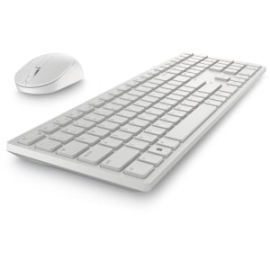 Dell Pro Wireless Keyboard And Mouse Us English - KM5221W - White; Brown Packaging - USB Plunger Wireless Rf 2.40 GHz Keyboard - Keyboard/Keypad Color: White - USB Wireless Rf Mouse - Optical - 4000 Dpi - Scroll Wheel - Pointing Device Color: White - Pro