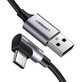UGreen Angled USB C Type To USB 2.0A Cable 1.0m 50941 ACBUGN50941