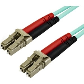 StarTech.com 15m (50ft) Lc/Upc To Lc/Upc OM3 Multimode Fiber Optic Cable, Full Duplex 50/125 Zipcord, 100G, Lszh Fiber Jumper Cord - 15m (49ft) OM3 Multimode Lc/Lc-Upc Fiber Cable; 1/10/40/100 Gbps Full Duplex; 50/125um Core W/ Aramid Sheath; Bandwidth: