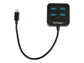 Startech.Com 4 Port USB-C Hub, USB(4), Aluminium, 2YR HB31C4AB