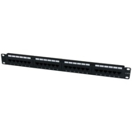 24 Port 1U Rackmount Cat 6 110 Patch Panel - 24 Port Network Patch Panel - RJ45 Ethernet 110 Type Rack Mount Patch Panel 1U (C6PANEL24) C6PANEL24