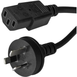 StarTech.com 1m 3 Ft Power Supply Cord - As/Nzs 3112 To C13 - Computer Power Cord - Monitor Power Cord - Computer Monitor Cable - 1m (3.3ft) Laptop Power Cord As/Nzs 3112 Plug To Iec C13 | Ac Power Cord For Most Notebooks Power Brick | Molded Connectors
