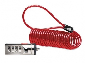 Kensington Ktg Combosaver Combination Single Head Laptop Lock- Coiled Red Cable 64671