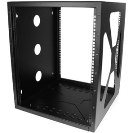 StarTech.com 12U Sideways Wallmount Rack For Servers - Side-Mount Server Rack For Easy Access - Cold-rolled Steel (Crs) - 159.39 Kg Maximum Weight Capacity RK1219SIDEM