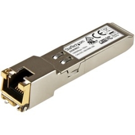 StarTech.com Sfp (mini-GBIC) - 1 X Rj-45 10/100/1000Base-T Network LAN - 1 Each - For Data Networking, Optical Network - Twisted Pair1.25 Gigabit Ethernet - 10/100/1000Base-T - Hot-pluggable, Hot-swappable JD089BST