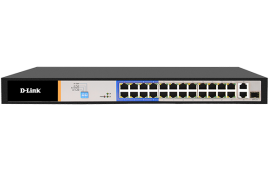 D-Link 26-PORT POE SWITCH WITH 24 10/100MBPS LONG REACH POE+ PORTS AND 2 GIGABIT UPLINKS (DES-F1026P-E)