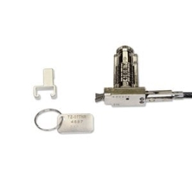 TZ07TNR Compact Combination Wedge Lock Non Resettable - 1.8m Pvc Coated Braided Steel TZ07TNR