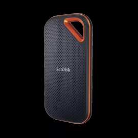 Pro SanDisk Portable Ssd, E81 2TB, USB 3.2 Gen 2x2, Type C & A Compatible, R 2000MB/s, W 1900MB/s, IP65 , 256-bit Aes Hardware Encp, 5Y SDSSDE81-2T00-G25