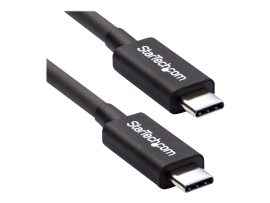 Startech 0.5M T/Bolt3 Cable, 40GBPS, 100W Pd, Black, 2YR TBLT34MM50CM