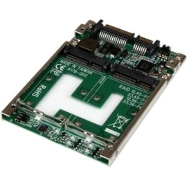StarTech.com Dual MSATA SSD To 2.5" Sata Raid Adapter Converter 25SAT22MSAT