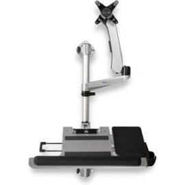 StarTech.com Wall Mount Workstation - Foldable Ergonomic Standing Desk - Height Adjustable 34" Vesa Monitor Arm/Padded Keyboard/Mouse Tray - Height Adjustable - 1 Display(s) Supported - 76.2 Cm (30") Screen Support - 9 Kg Load Capacity - 75 X 75, 100 X 1