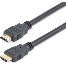 StarTech.com 1.6ft/50cm HDMI Cable, 4K High Speed HDMI Cable With Ethernet/Ultra Hd 4K 30Hz Video, HDMI 1.4 Cable/HDMI Monitor Cord, Black - Cable For Blu-ray Player, Hdtv, Dvd Player, Stereo Receiver, Projector, Tv - First End: 1 X 19-pin HDMI Digital A