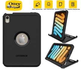 OtterBox Rugged Defender Apple IPad Mini (8.3") (A17 Pro) (7th Gen) / IPad Mini (8.3") (6th Gen) Case Black - (77-87476), 7 Years Warranty 77-87476
