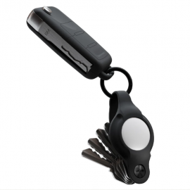 KeySmart Air Flex - Compact Key Holder for Apple AirTag, Slim and Pocket Friendly (Up to 5 Keys) - Black KS041-BLK
