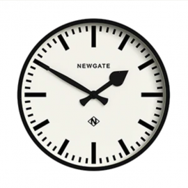 Newgate Railway Clock Black NGNUMTHR390K