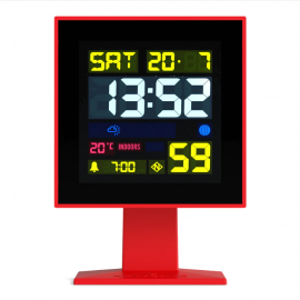 Newgate Monolith Lcd Alarm Clock Fire Engine Red NGLCD/MONO3