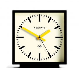 Newgate Amp Mantel Clock Black With Yellow Hands NGMAN/AMP390KCY
