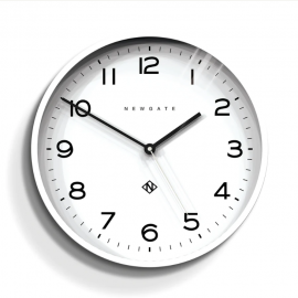 Newgate Number Three Echo Clock Silicone White NGNUMTHR129PW