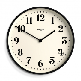Newgate Number Two Wall Clock Matte Black NGNUMTWO240K