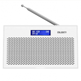 Majority Histon Compact DAB & FM Radio-White MY-1000002727