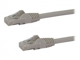 STARTECH CAT6 ETHERNET CABLE 3M GREY 650MHZ 100W SNAGLESS PATCH CORD LTW N6PATC3MGR