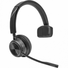 HP Poly Savi 7400 Office 7410 Wireless On-ear, Over-the-head Mono Headset - Black - Monaural - Ear-cup - 18000 cm - Bluetooth/DECT 8L589AA