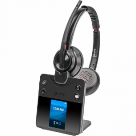 HP Poly Savi 8400 Office 8420 Wireless On-ear Stereo Headset - Black - Microsoft Teams Certification - Binaural - Ear-cup - 18000 cm - Bluetooth/DECT - 32 Ohm - 20 Hz to 20 kHz - Noise Canceling 8L5B3AA