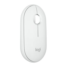 LOGITECH PEBBLE MOUSE 2 M350S BLUETOOTH, MULTI DEVICE, TONAL WHITE, 1YR 910-006986