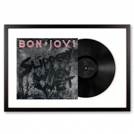 Framed Bon Jovi Slippery When Wet Vinyl Album Art UM-4702921-FD