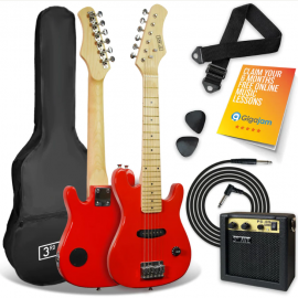 3rd Avenue Junior Electric Guitar Pack - Red NM-STX30RDPK