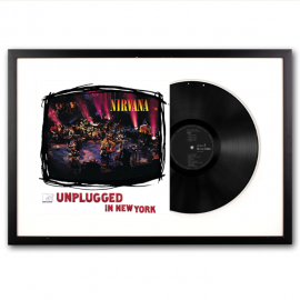 Framed Nirvana MTV Unplugged Vinyl Album Art UM-4247271-FD