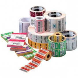 Zebra Label, Paper, 2.25x1.25in (57.2x31.8mm); DT, Z-Select 4000D, High Performance Coated, All-Temp Adhesive, 1in (25.4mm) core, 260/roll, Plain 800322-125