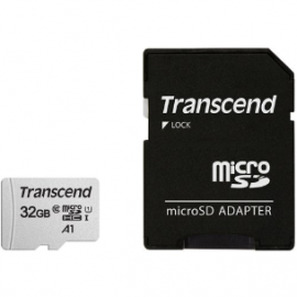 Transcend 32 GB Class 10/UHS-I (U1) microSDHC - 95 MB/s Read - 45 MB/s Write TS32GUSD300S-A