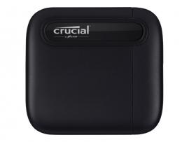 CRUCIAL X6 2TB PORTABLE USB-C SSD, UP TO 800MB/s R/W, BLACK, 3YR WTY CT2000X6SSD9