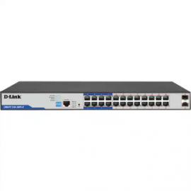 D-Link DGS-F1210 DGS-F1210-26PS-E 24 Ports Manageable Ethernet Switch - Gigabit Ethernet - 10/100/1000Base-T, 1000Base-X - 4 Layer Supported - Modular - 2 SFP Slots - 18 W Power Consumption - 230 W PoE Budget - Twisted Pair, Optical Fiber - PoE Ports  DGS