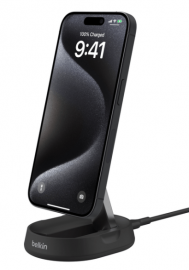 BELKIN BOOSTCHARGE PRO CONVERTIBLE MAGNETIC CHARGING STAND WITH QI2 15W WIA008AUBK