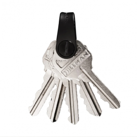 KeySmart Mini - Compact Minimalist Expandable Key Holder (Up to 5 Keys) - Black KS015-BLK