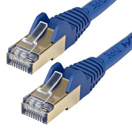 STARTECH 10M CAT6A ETHERNET CABLE - BLUE RJ45 SHIELDED CABLE SNAGLESS LTW 6ASPAT10MBL