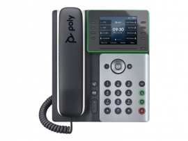 HP POLY EDGE E320 IP PHONE, NOISEBLOCK AI AND ACOUSTIC FENCE, USB-C, BLUETOOTH COMPATIBLE 82M88AA