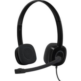 Logitech H151 Single-pin Stereo Headset - Black 981-000587