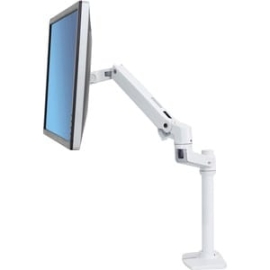 Lx Desk Mount LCD Monitor Arm, Tall Pole (White) 45-537-216