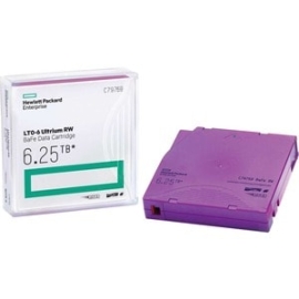HP LTO6 - 2.5TB/6.25TB Data Cartridge Bafe - Non Customised Labels C7976BW