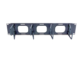 APC (AR8428) 2U Horizontal Cable Organizer W/ Pass-Thru Black AR8428
