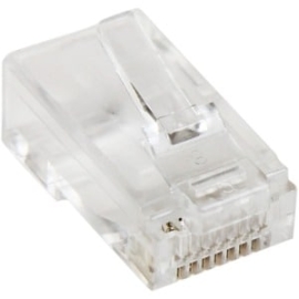 StarTech.com Cat5e RJ45 Stranded Modular Plug Connector - 50 Pkg - 1 X Rj-45 Network Male - Clear CRJ4550PK