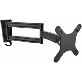 StarTech.com Wall Mount Monitor Arm, Dual Swivel, Supports 13'' To 34" (33.1lb/15kg) Monitors, Vesa Mount, Tv Wall Mount, Tv Mount - 1 Display(s) Supported - 33 Cm To 68.6 Cm (27") Screen Support - 15.06 Kg Load Capacity - 75 X 75, 100 X 100 - Aluminium