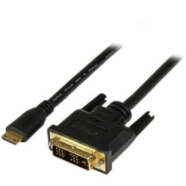 StarTech.com 2m (6.6 Ft) Mini HDMI To Dvi Cable, Dvi-D To HDMI Cable (1920x1200p), HDMI Mini Male To Dvi-D Male Display Cable Adapter - Cable For Audio/Video Device, Projector - First End: 1 X 19-pin Mini HDMI Type C Digital Audio/Video - Male - Second E