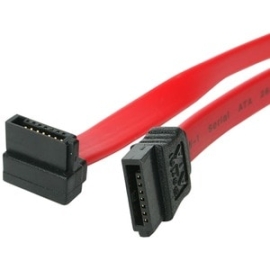 StarTech.com 12in Sata To Right Angle Sata Serial Ata Cable - Make A Right-angled Connection To Your Sata Drive, For Installation In Tight Spaces SATA12RA1