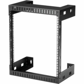 StarTech.com 2-Post 12U Heavy-Duty Wall-Mount Network Rack, 19" Open Frame Server Rack For Computer Equipment, Wall Mount Data Rack~ - Open Frame 12U Wall Mount Server Rack For Patch Panels, Switches, Data Equipment - Heavy Duty 2 Post Computer/network R