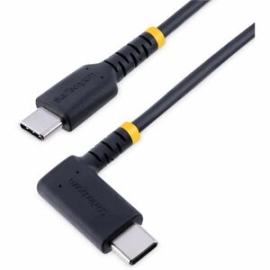 StarTech.com 6ft (2m) USB C Charging Cable Right Angle, 60W Pd 3A, Heavy Duty Fast Charge Usb-c Cable, Durable Rugged Aramid Fiber - 6ft (2m) USB C To Right-angled USB Type-C Charging Cable For Convenient Peripheral Connection - Up To 60W Power Delivery